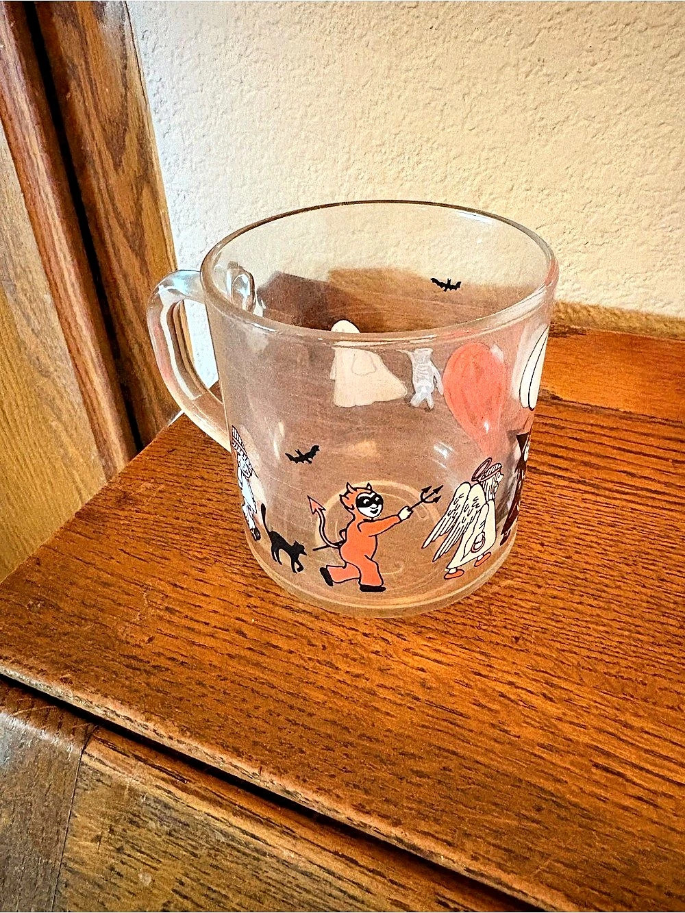 Luminarc Vintage Halloween Character Glass Mug Coffee cup